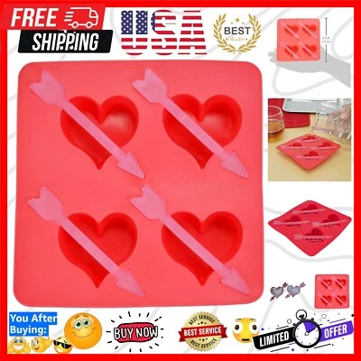 Heart & Arrow Ice Cube Tray, One Size, Red - Image 1 of 4