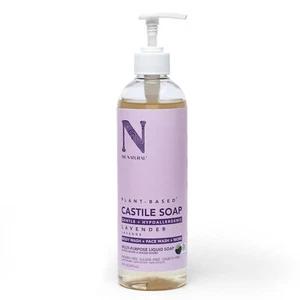 Dr. Natural Castile Liquid Soap 16 fl oz, Lavender, Plant-Based - Picture 1 of 4