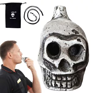 Authentic Aztec Whistle Skull Spooky Human Death Scream Loud Whistle Prank Tool - Picture 1 of 8