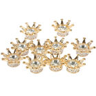 10 charmsów korony królewskiej z cyrkoniami dystansowymi do akcesoriów jubilerskich zrób to sam - BU