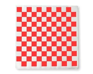 1000 Sheets of Red and White Checkered Grease - Resistant Basket Liners/Deli ... - Picture 1 of 6
