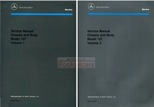 MERCEDES 560SL 450SL 380SL SHOP MANUAL 107 SL SERVICE REPAIR BOOK - Image 1 of 1