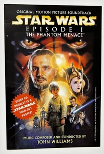 STAR WARS EPISODE I THE PHANTOM MENACE ORIGINAL SOUNDTRACK PROMOTIONAL POSTCARD - Picture 1 of 2