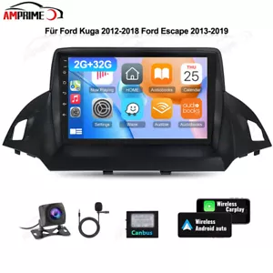 Für Ford Kuga 2013-2015 C-Max 2011-2015 Android Autoradio GPS NAVI CarPlay +Kam - Bild 1 von 23