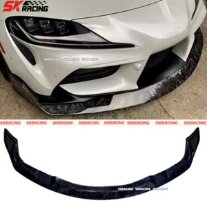 Kits de labios delanteros de fibra de carbono forjada para Toyota Supra A90 A91 MK5 2020-2023 - Imagen 1 de 12