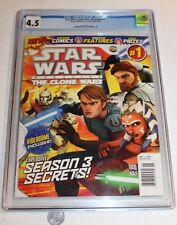 CGC 4.5 Star Wars The Clone Wars Magazine 1 2010 Aksoka Tano Highest Graded Copy