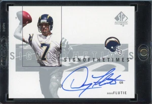 2001 Upper Deck "sign of the times" DOUG FLUTIE auto autograph - Zdjęcie 1 z 2