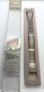 SPEIDEL Twist-On Watch Band Silver/Gold Accents 10-14mm Lugs W/Spring Bars NOS - Picture 1 of 4