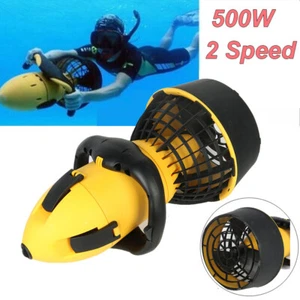 500W Electric Underwater Scooter Water Sea Dual Speed Propeller Diving Scuba Kit - Picture 1 of 9