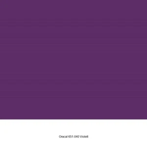 3,87 €/m² Oracal 651-040 Violett Glänzend Plotterfolie Möbelfolie 1,26 x 1 m - Bild 1 von 2