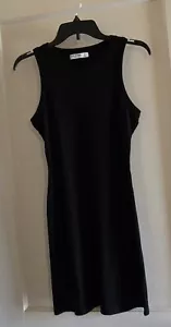 Women’s "Arizona" Black Sleeveless Bodycon Ribbed Mini Dress in Sz M - Picture 1 of 8