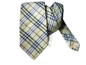 Burberry London Nova Check Green silk tie - Picture 1 of 3