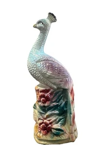 Estatuilla de colección con soporte de incienso de pavo real de porcelana hecha en Japón - Imagen 1 de 8