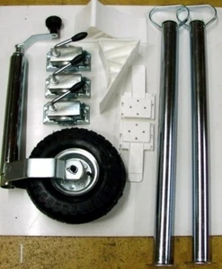 Zubehör Pkw Anhänger Stützrad luftbereift Abstellstütze Set 2 - Bild 1 von 3
