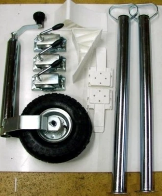 Zubehör Pkw Anhänger Stützrad luftbereift Abstellstütze Set 2 - Bild 1 von 3