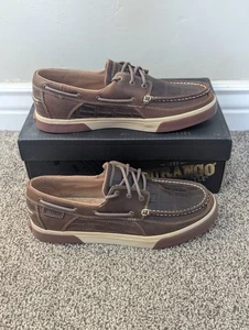 Size 8.5 Men's Durango Music City Gator Emboss DDB0143 Leather Boat Shoes - Picture 1 of 8