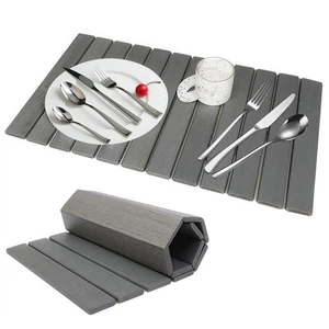 stone drying mat for kitchen counter 24"(L)×16"(W) collapsible stone drying m... - Bild 1 von 9