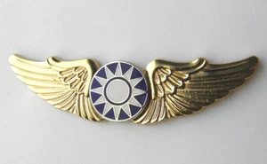 AMERICAN VOLUNTEER GROUP FLYING TIGERS WINGS BADGE 2.75" CHINESE US AIR FORCE - Picture 1 of 1