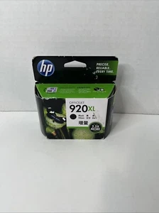 Genuine HP OFFICEJET 920XL Original Ink Cartridge Black 07/2019 CD975AA SEALED - Picture 1 of 6