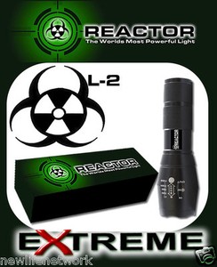 5 Mode REACTOR EXTREME G700 Tactical Flashlight LED Blind Attackers FREE SHIP
