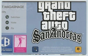 Grand Theft Auto San Andreas Promotional Map Poster - Picture 1 of 3