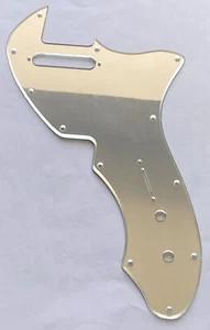 Neu 1-lagiges Gitarren-Schlagbrett für US Telecaster Thinline/Tele 69, silber verspiegelt - Bild 1 von 4