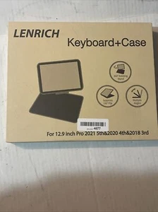 LENRICH Keyboard + Case for 12.9 Inch iPad Pro 2021 - Picture 1 of 8