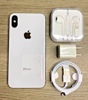 Apple iPhone X - 64 GB - Plateado (Desbloqueado) A1865 (CDMA + GSM) - Bueno Foto 1 de 4