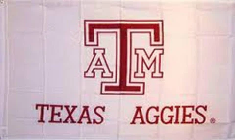 TEXAS A&M AGGIES BANNER NEW 3x5 ft FLAG white Quality USA seller Cover