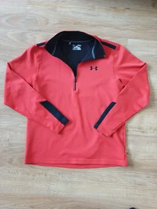 Pullover Under Armour Naranja Media Cremallera Coldgear Térmico Infrarrojo Calce Suelto Para Hombres M - Imagen 1 de 14