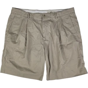 Vintage Fairway & Greene Shorts Men's 38 Beige Khaki Cotton Golf Casual Pleated - Picture 1 of 3