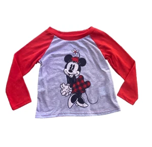 Disney Schlafanzug Oberteil Minnie Mouse 100% Polyester schwer entflammbar 3T - Bild 1 von 9