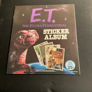 NUEVO sin usar E.T. Álbum de pegatinas de película extraterrestre 1982 *No incluye pegatinas - Imagen 1 de 2