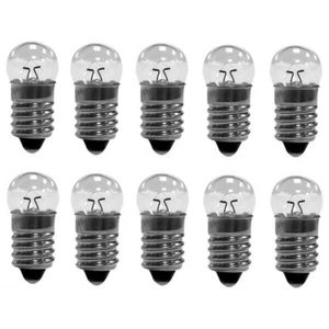 10 Pack Miniature E10 Screw Bulb #123 lamp 1.25V 0.3A For 1-Cell light - Picture 1 of 4