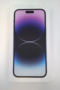 BOITE SEULE - Apple iPhone 14 Pro Max 128 Go - VIDE - Couleur : Violet foncé - Blanc - Photo 1 sur 9