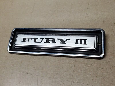 Emblema Plymouth Fury III 1969 2902168 Foto 1 de 4