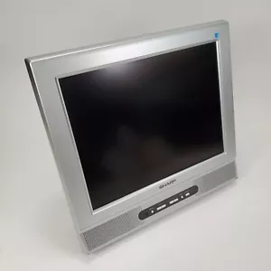 SHARP LC-15SH1U 15" LCD TV w/Omni Cantilever Mount Remote Retro Gaming Working - Picture 1 of 18