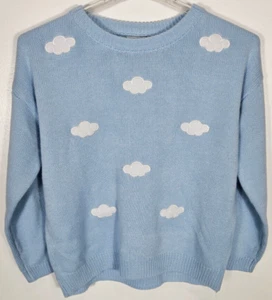 Suéter Pullover Free Valley Para Mujer Talla Desconocida Azul Blanco Nube LS - Imagen 1 de 3