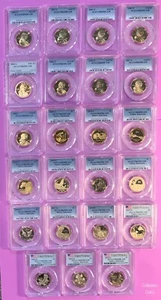 2000 - 2012, 2013 - 2022 S $1 Sacagawea Dollar Proof PCGS 69 DCAM 23 Coin Set - Picture 1 of 5