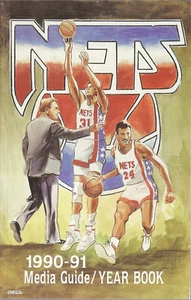 Guía de medios de baloncesto de la NBA New Jersey Nets 1990-91 - Imagen 1 de 1