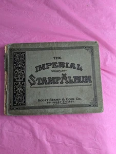 Vintage Imperial Stamp Album with Stamps from all over the world Germany Spain + - Imagen 1 de 24