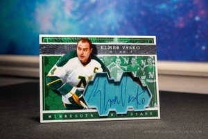 Elmer Vasko Minnesota North Stars Expansion Era Signature Cut Card - Autographed - Picture 1 of 2