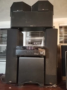 Klipsch Collettore Impianto Audio High End Con Yamaha RX-V473 RICEVITORE Concerti - Foto 1 di 5