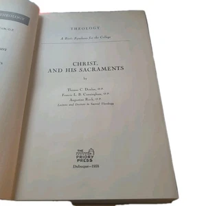 Christ And His Sacraments by Thomas C. Donlan, Rock, Cunningham 1958 Hardcover - Foto 1 di 7
