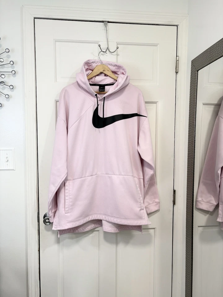 Sudadera con Capucha Nike Therma-FIT Para Hombre Rosa Entrenamiento Pullover Project X Big Swoosh Talla XXL Foto 1 de 4
