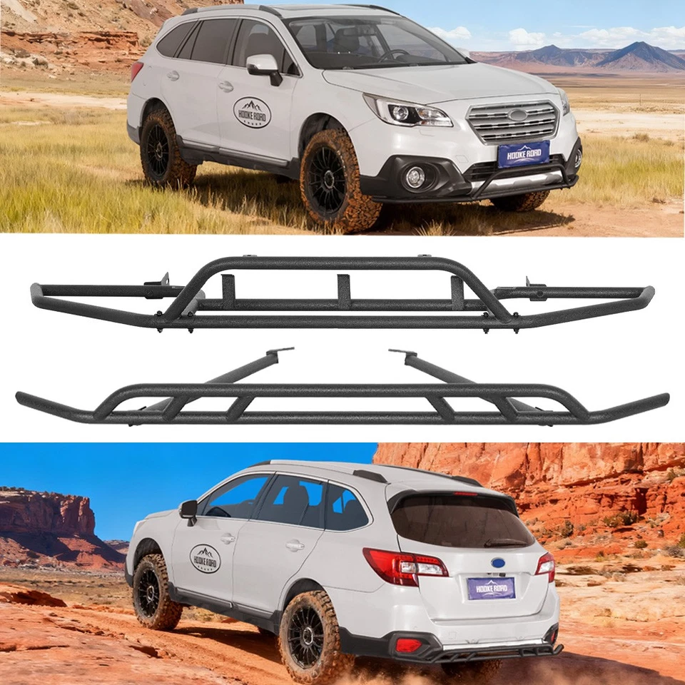 Protección de parachoques delantero trasero negro textura para montaje Subaru Outback 2015-2019 Foto 1 de 1