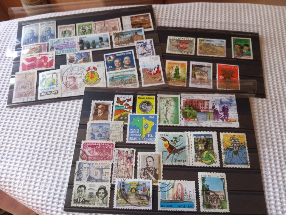 Beau lot de timbres  d'Amérique du Sud oblitérés - Photo 1/1
