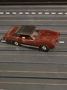 AURORA T-JET GTO CONVERTIBLE # 1411 SLOT CAR BROWN BLACK TOP - Picture 1 of 3