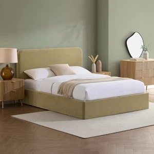 Dusk Ascot Light Green Velvet Super King Ottoman Storage Bed RRP £339 - Picture 1 of 7