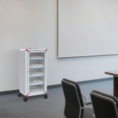 Caja de almacenamiento portátil para teléfono celular 60 ranuras gabinete de sujeción para teléfono celular + llaves Foto 1 de 4